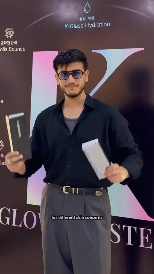 nawafmalikk at the luxeria K-Glow launch